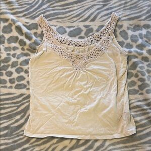 Elegant Cream Lace Women's Top